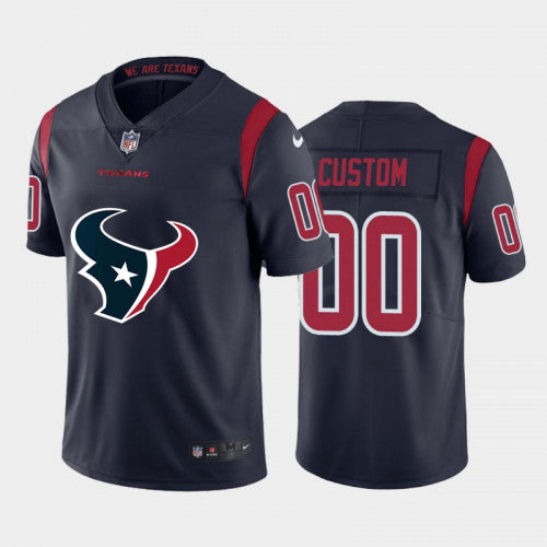 Custom Houston Texans navy jersey