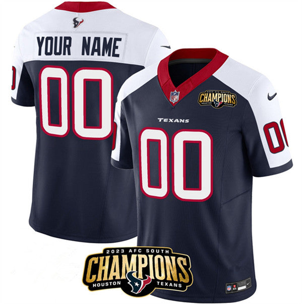 Custom Houston Texans navy-white FUSE jersey