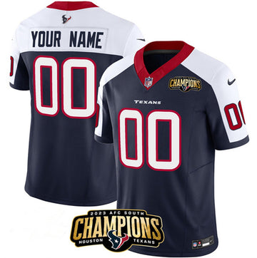 Custom Houston Texans navy-white FUSE jersey