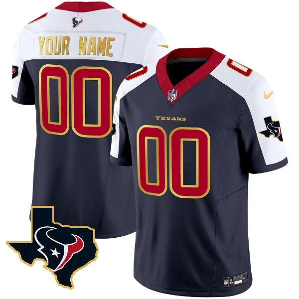Custom Houston Texans navy-white FUSE jersey