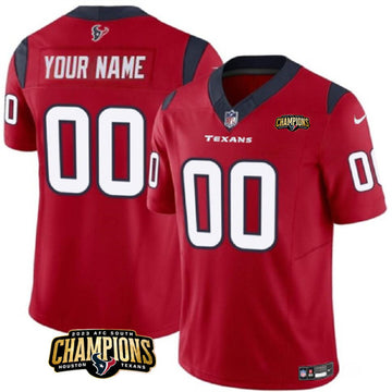 Custom Houston Texans red FUSE jersey
