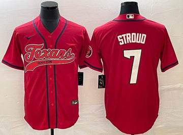 Custom Houston Texans red jersey