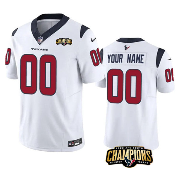 Custom Houston Texans white FUSE jersey