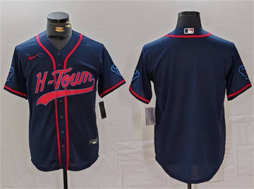 Custom Houston Texans navy jersey