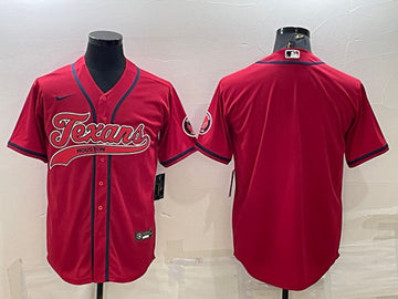 Custom Houston Texans red jersey