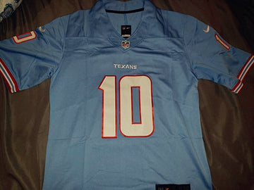 Custom Houston Texans blue jersey