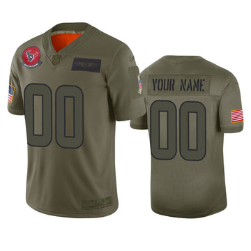Custom Houston Texans camo Salute To Service jersey