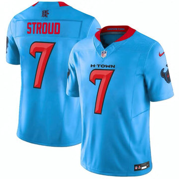 Custom Houston Texans blue FUSE jersey