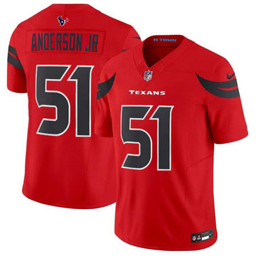 Custom Houston Texans red FUSE jersey