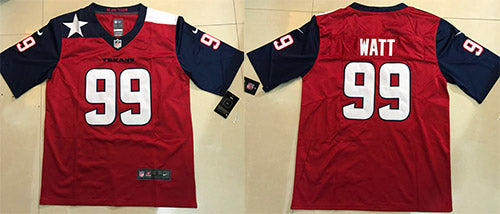 Custom Houston Texans red jersey