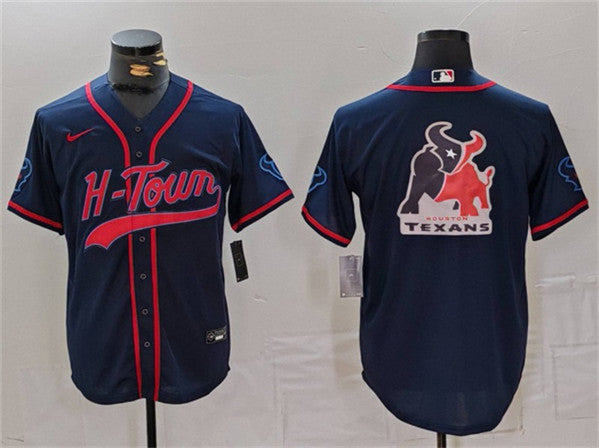 Team Big Logo Houston Texans navy jersey