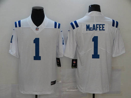 Indianapolis Colts #1 Pat Mcafee White Jersey
