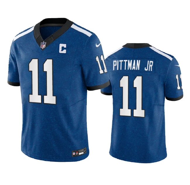 Michael Pittman Jr Indianapolis Colts royal FUSE jersey