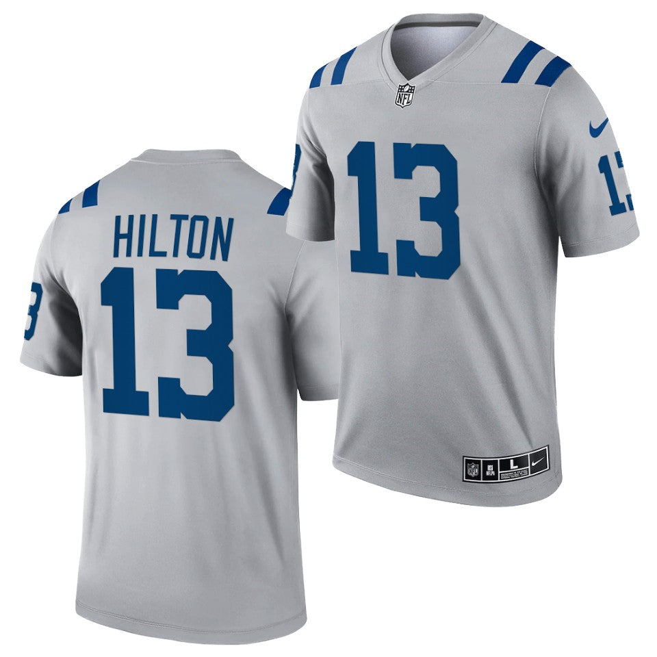 TY Hilton Indianapolis Colts gray Inverted Legend jersey