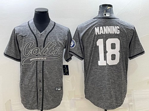 Peyton Manning Indianapolis Colts gray jersey