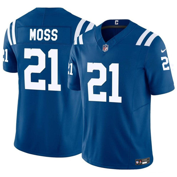 Zack Moss Indianapolis Colts blue FUSE jersey