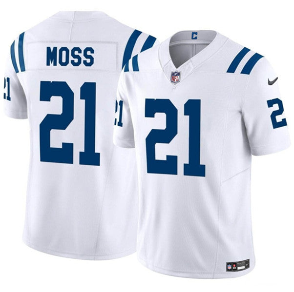 Zack Moss Indianapolis Colts white FUSE jersey