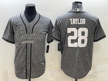 Jonathan Taylor Indianapolis Colts gray jersey