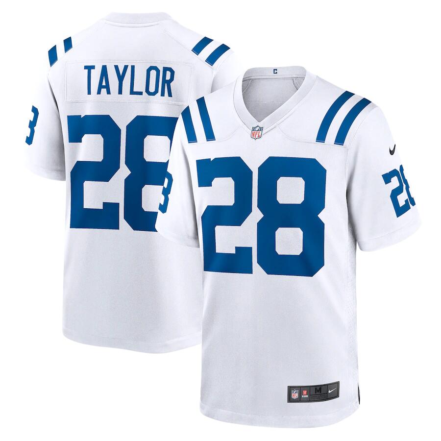 Indianapolis Colts #28 Jonathan Taylor White Jersey