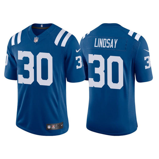 Indianapolis Colts #30 Phillip Lindsay Blue Jersey