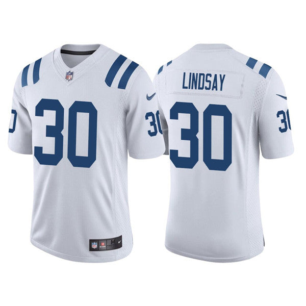 Indianapolis Colts #30 Phillip Lindsay White Jersey