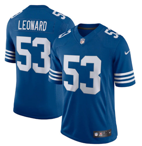 Darius Leonard Indianapolis Colts royal jersey