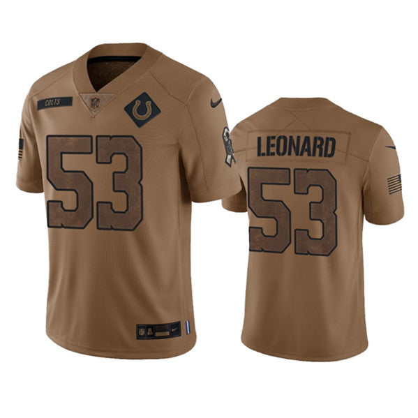 Shaquille Leonard Indianapolis Colts brown jersey