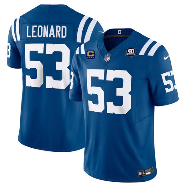Shaquille Leonard Indianapolis Colts blue FUSE jersey