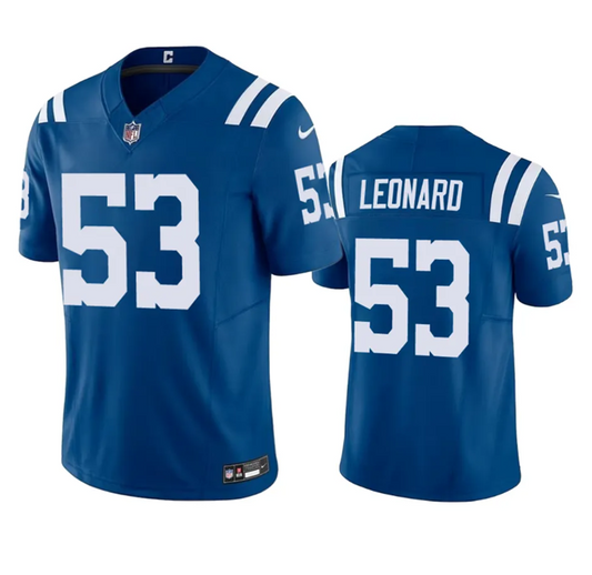 Indianapolis Colts #53 Shaquille Leonard Blue 2023 FUSE Jersey