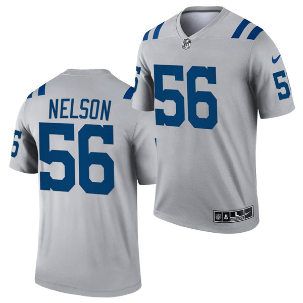 Quenton Nelson Indianapolis Colts gray Inverted Legend jersey
