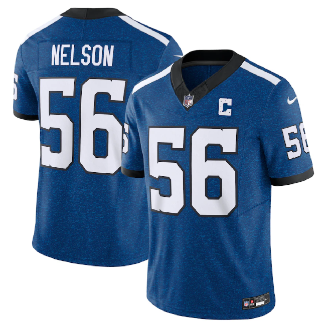 Quenton Nelson Indianapolis Colts royal FUSE jersey