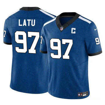 Laiatu Latu Indianapolis Colts blue FUSE jersey