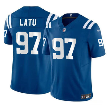 Laiatu Latu Indianapolis Colts blue FUSE jersey