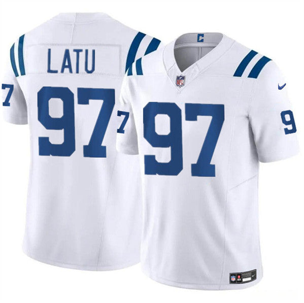 Laiatu Latu Indianapolis Colts white FUSE jersey