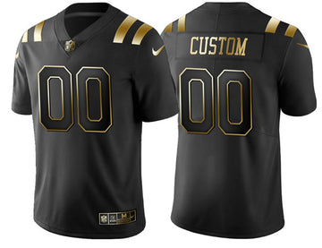 Custom Indianapolis Colts black jersey