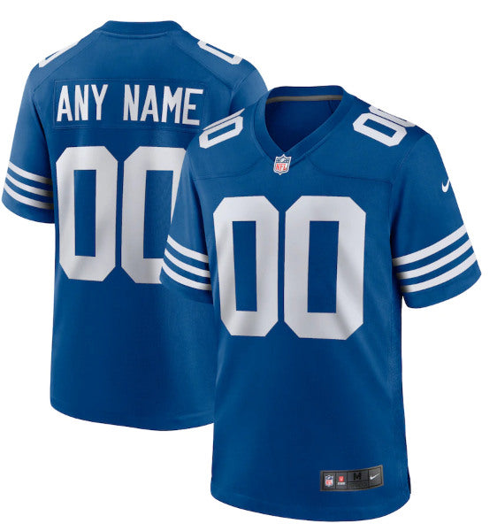 Custom Indianapolis Colts royal jersey