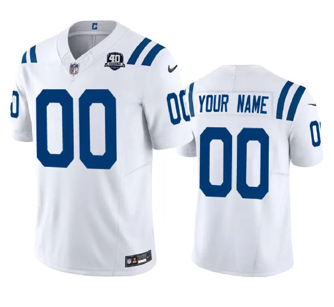 Custom Indianapolis Colts white FUSE jersey