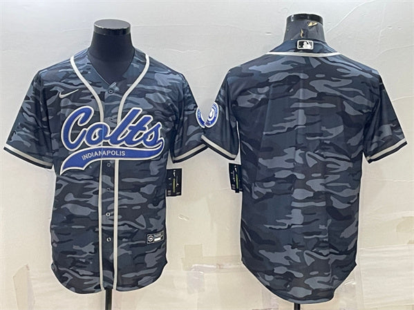 Custom Indianapolis Colts gray Camo jersey