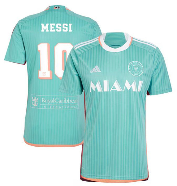 Lionel Messi Inter Miami CF aqua jersey