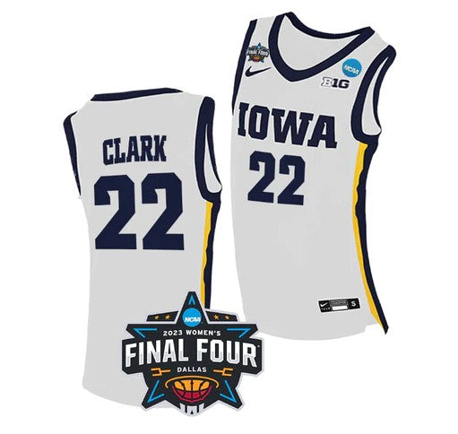 Caitlin Clark Iowa Hawkeyes white jersey