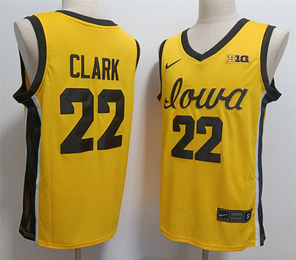 Caitlin Clark Iowa Hawkeyes yellow jersey