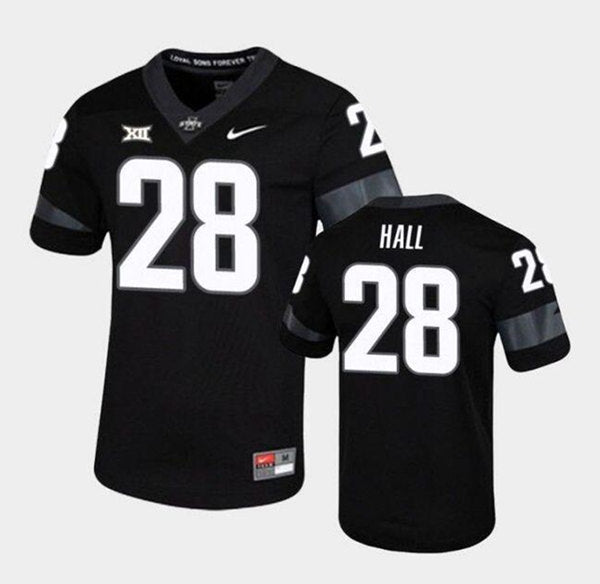 Breece Hall Iowa State Cyclones black Game jersey