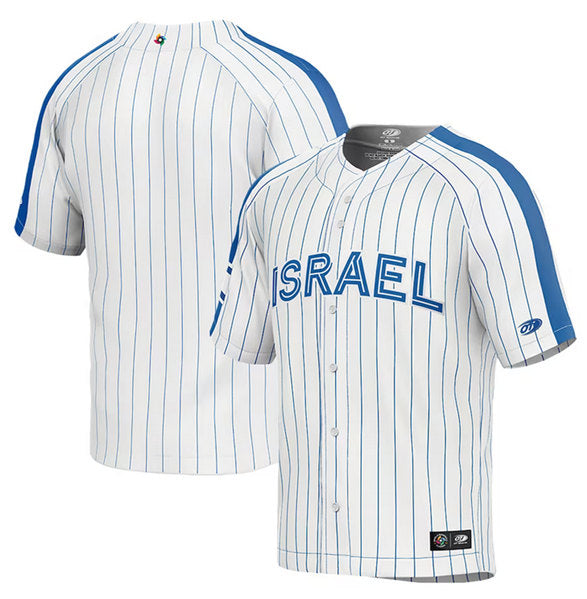 Israel Baseball Blank white Classic jersey