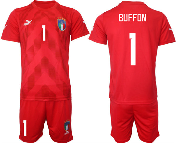Buffon Italy National Team red jersey