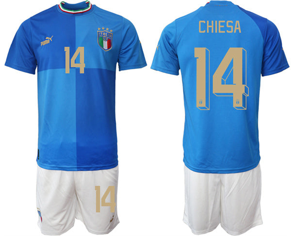 Chiesa Italy National Team blue Home jersey