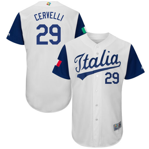 Francisco Cervelli Italy Baseball white Classic jersey