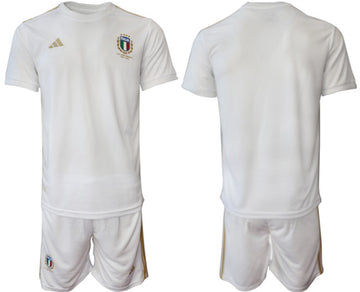 Custom Italy National Team white Away jersey