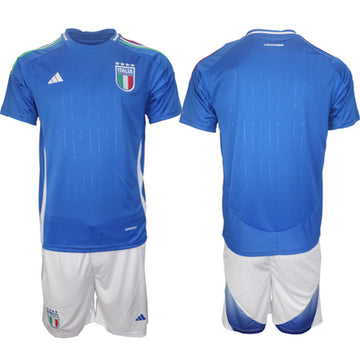 Custom Italy National Team blue Home jersey
