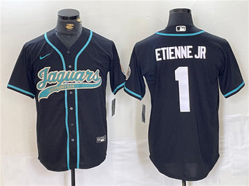 Travis Etienne Jr Jacksonville Jaguars black jersey