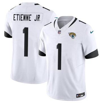 Travis Etienne Jr Jacksonville Jaguars white FUSE jersey